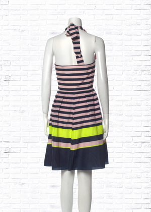 Ted Baker London A-Line Striped Halter Dress