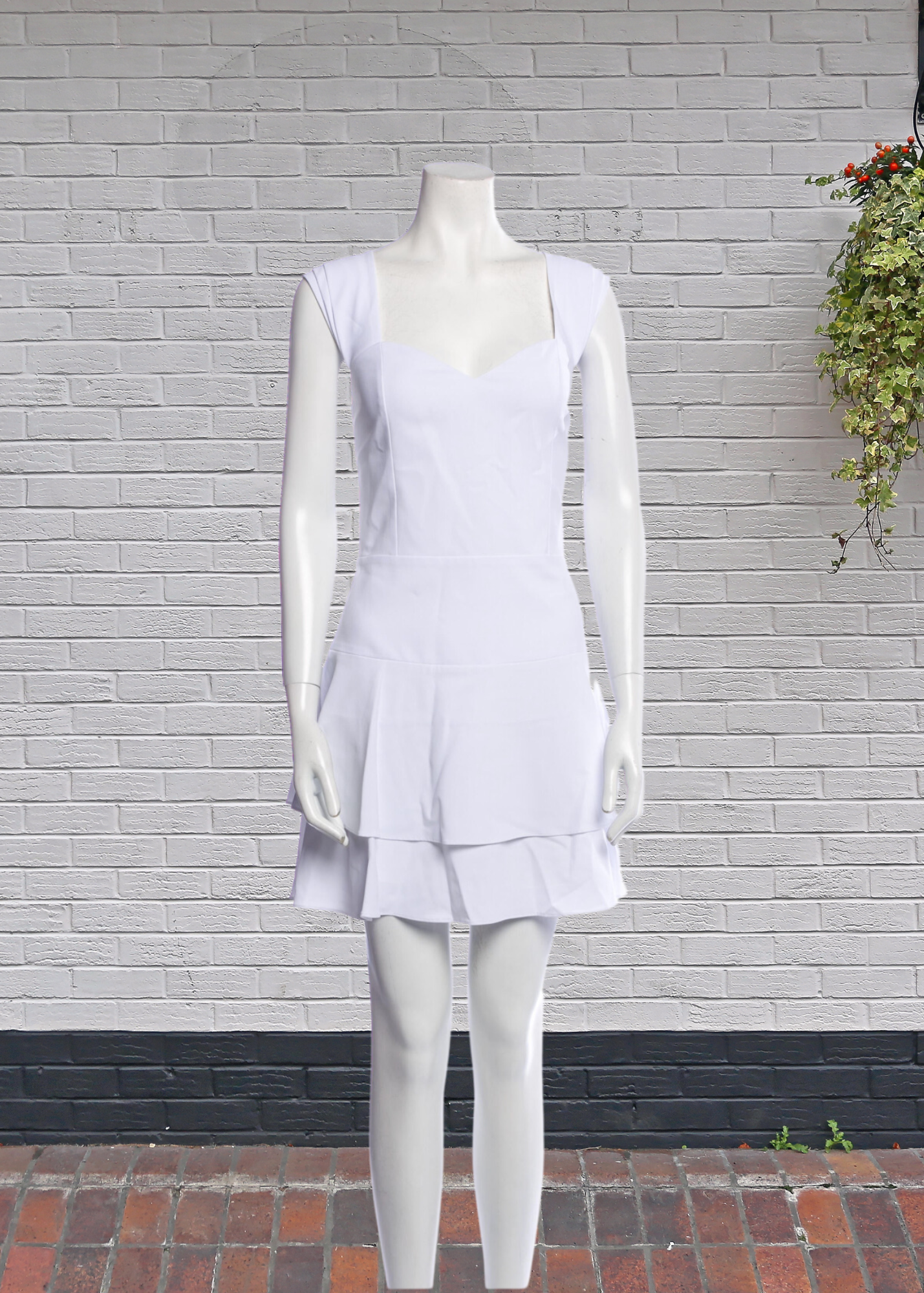 Vertical striped tiered deals peasant frill dress