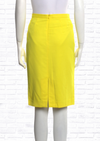 Tamara Mellon Acid Yellow Pencil Skirt