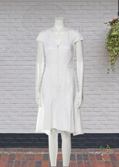 Rebecca Taylor Cap Sleeve Floral Brocade Dress