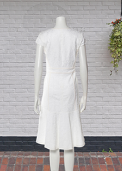Rebecca Taylor Cap Sleeve Floral Brocade Dress