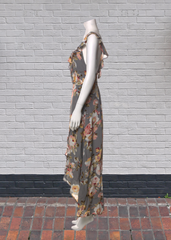 *FIRE SALE* Privacy Please 'Fillmore' Floral Wrap High-Low Maxi Dress