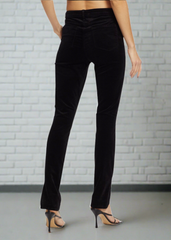 L'AGENCE Black Velvet 'Josie High Rise Pant'