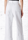 J Brand White 'Louisa' Waist-tie Palazzo Pants