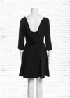 Rachel Zoe Classic Black Draped-Back Dress