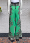 Alice + Olivia Boho 'Athena' Wide-Leg Pants in Jade