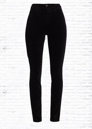 L'AGENCE Black Velvet 'Josie High Rise Pant'