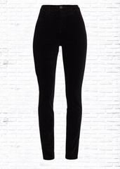 L'AGENCE Black Velvet 'Josie High Rise Pant'