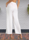 Onia Drawstring Linen Pants in White