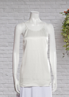Alice + Olivia White Satin Tie-Back Top
