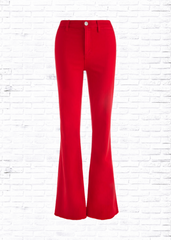Alice + Olivia Gorgeous Coin Pocket Jean in Perfect Ruby