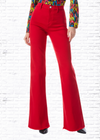 Alice + Olivia Gorgeous Coin Pocket Jean in Perfect Ruby