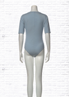 *FIRE SALE* Reformation Deep-V Sky Short Sleeve Blue Bodysuit