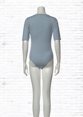 *FIRE SALE* Reformation Deep-V Sky Short Sleeve Blue Bodysuit