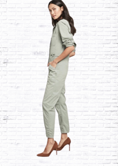 Veronica Beard 'Wren' Boiler Utility Jumpsuit in Green