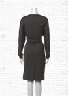 Helmut Lang Wool-Silk Blend Gray Shift Dress