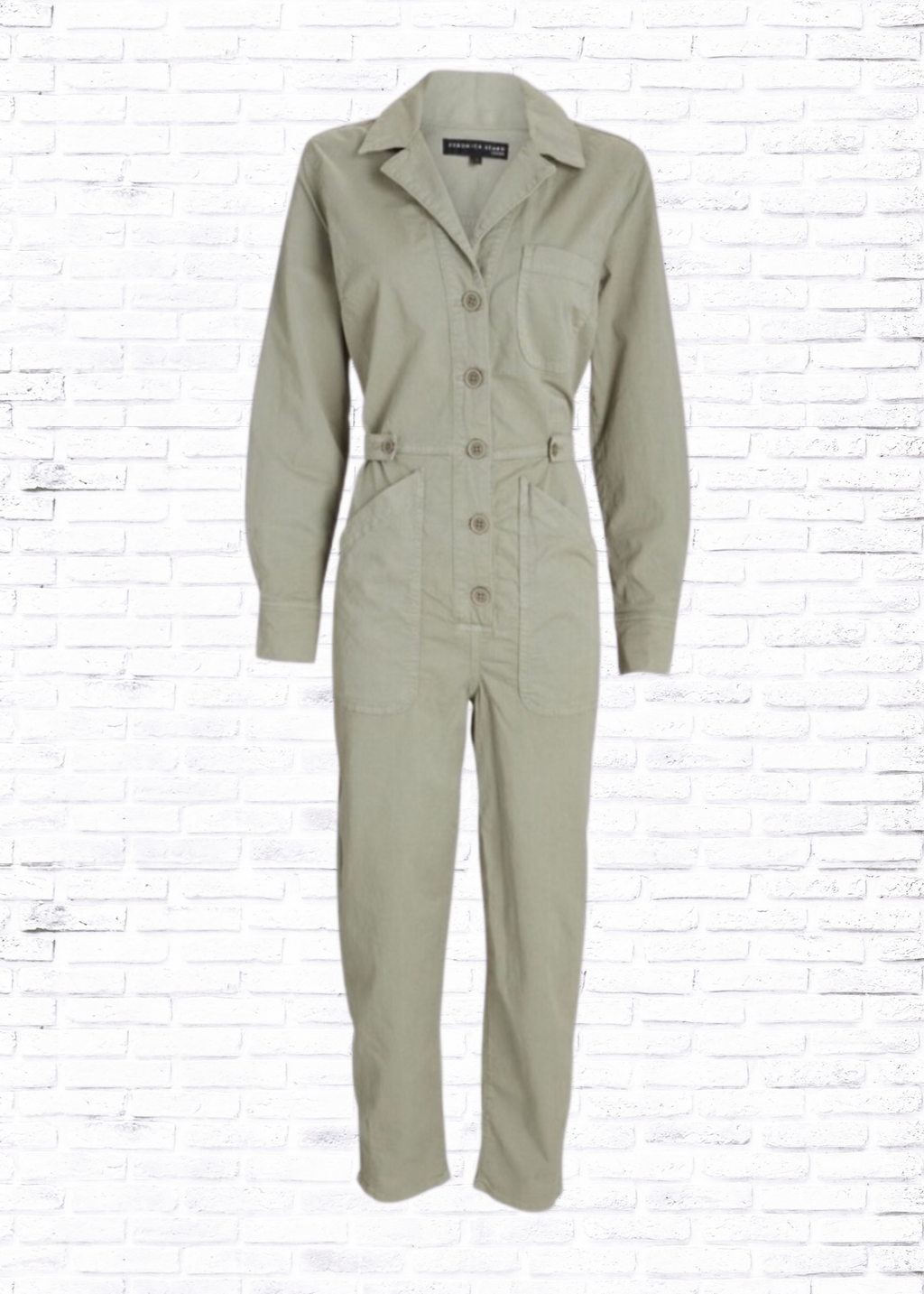 Veronica Beard 'Wren' Boiler Utility Jumpsuit in Green