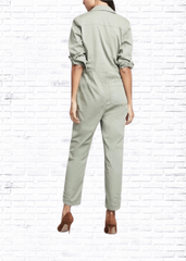 Veronica Beard 'Wren' Boiler Utility Jumpsuit in Green
