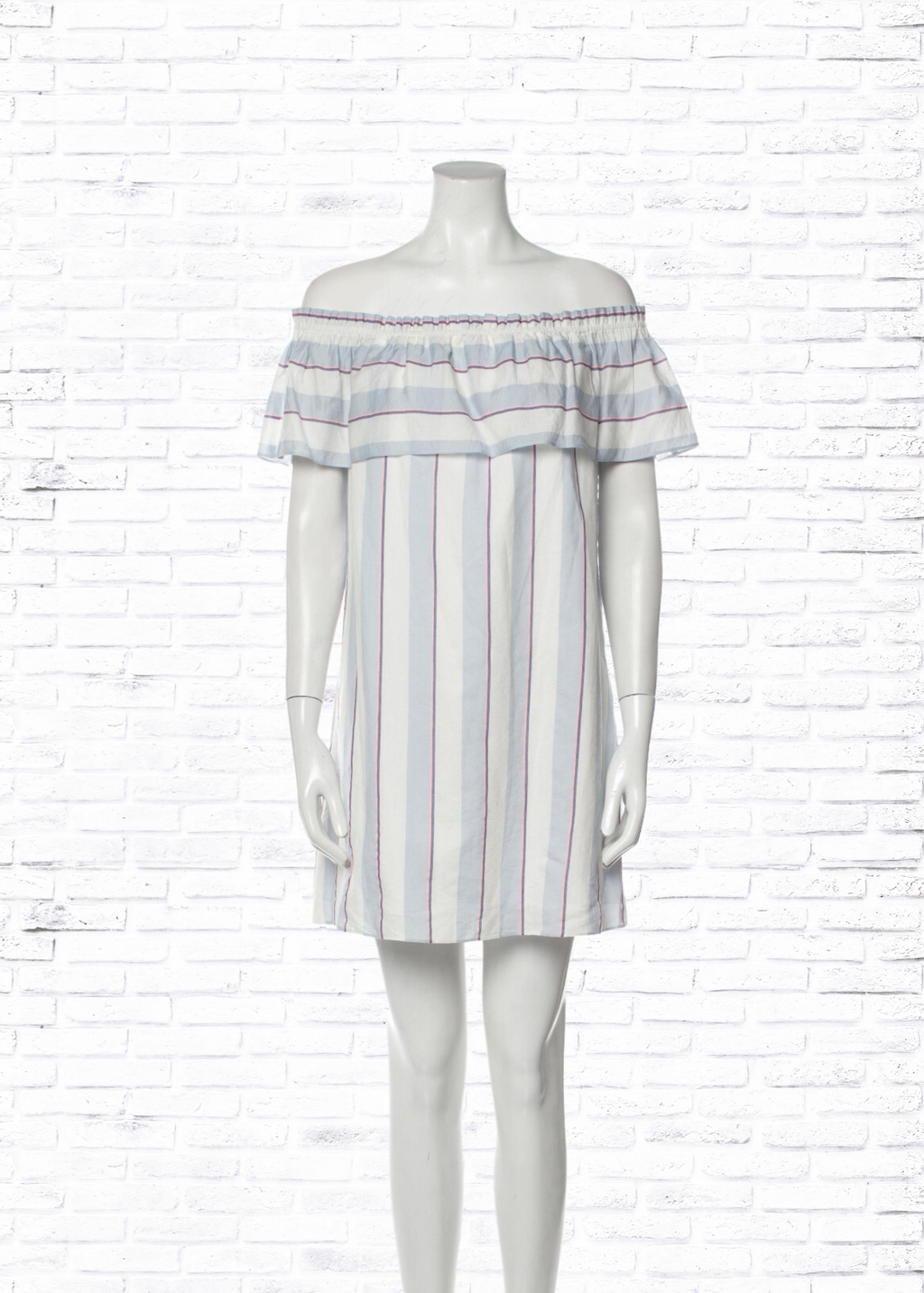*FIRE SALE* Parker Pink/White 'Poolside' Striped Midi Dress