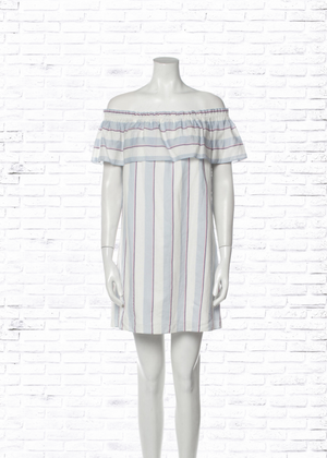 *FIRE SALE* Parker Pink/White 'Poolside' Striped Midi Dress