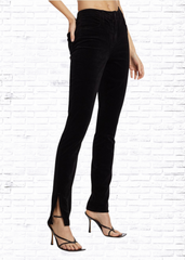 L'AGENCE Black Velvet 'Josie High Rise Pant'