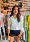 LoveShackFancy 'Kirby' Tie-Dye Crop Top  Hoodie