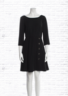 Rachel Zoe Classic Black Draped-Back Dress