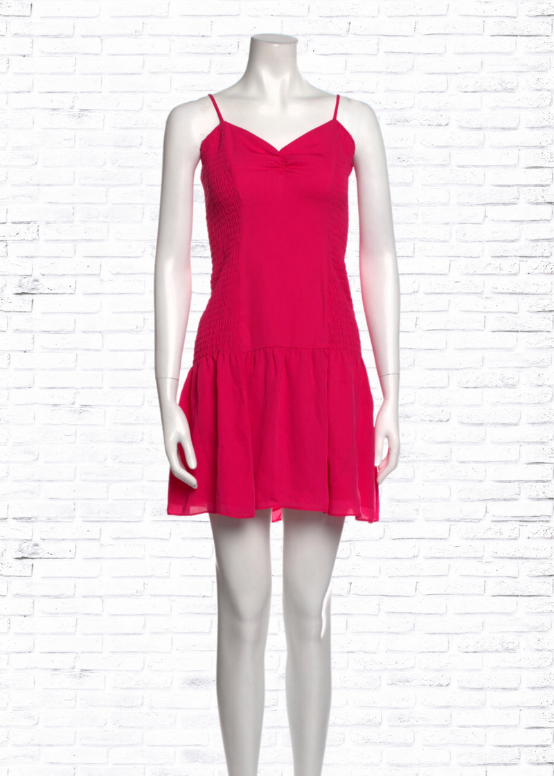 *FIRE SALE* Parker Bright Rose Sweetheart Mini Slip Dress