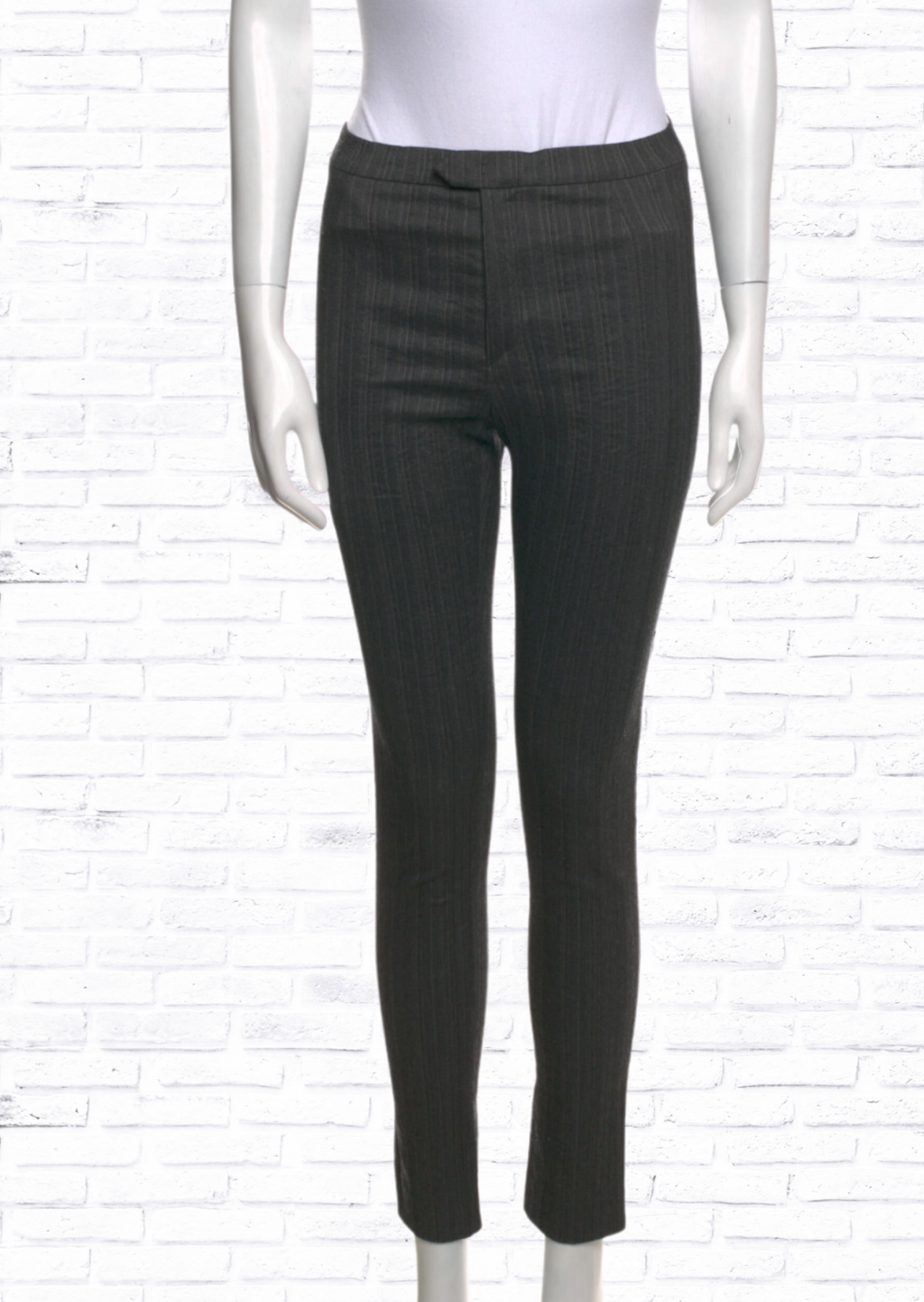 Isabel Marant Black Pinstripe Dress Skinny Leg Pants