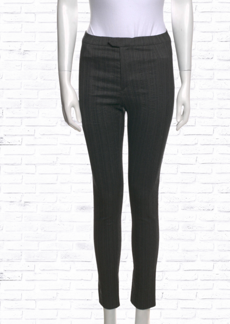 Isabel Marant Black Pinstripe Dress Skinny Leg Pants