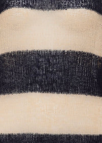 Rumored Navy/Beige Striped 'Rugby' Sweater