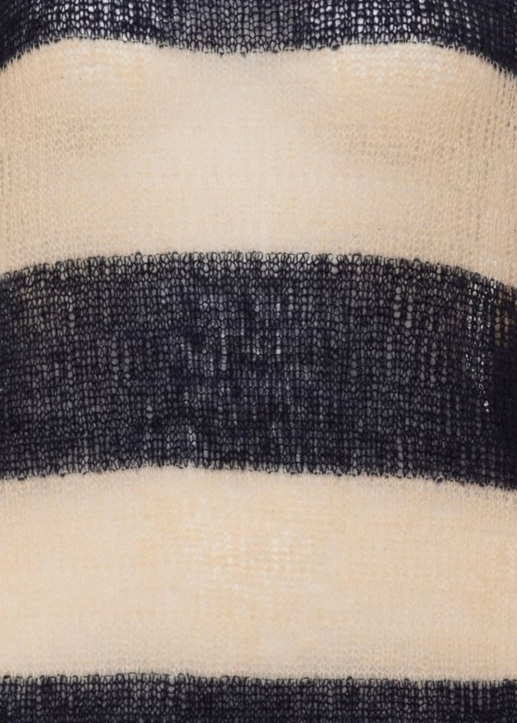 Rumored Navy/Beige Striped 'Rugby' Sweater