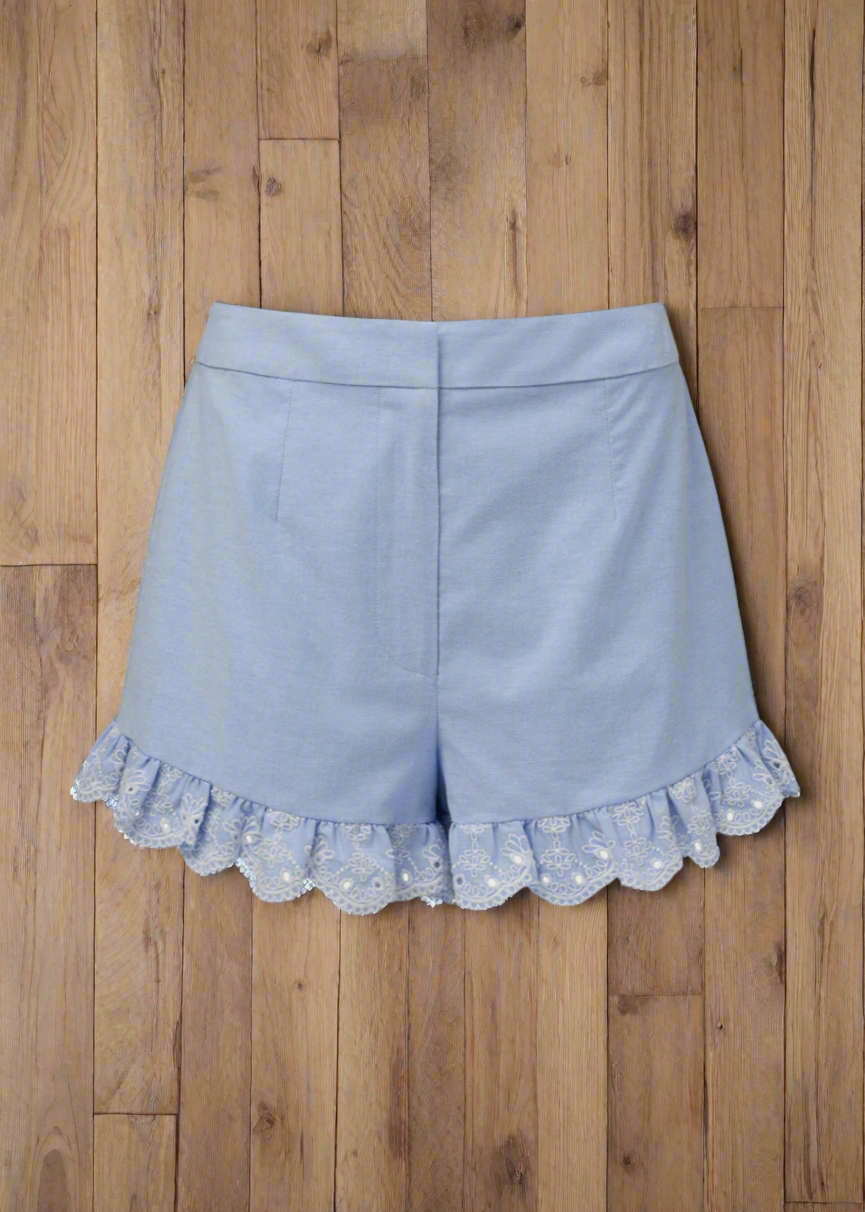 Rachel Parcell Scalloped Shorts