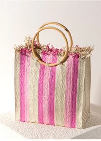 Shiraleah 'Berry Beltran' Wooden Handle Tote
