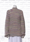 Nicholas 'Maliya' Striped Chunky Knit Turtleneck Sweater