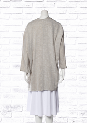 Donni. Gray Slouch Open-Front Cardigan
