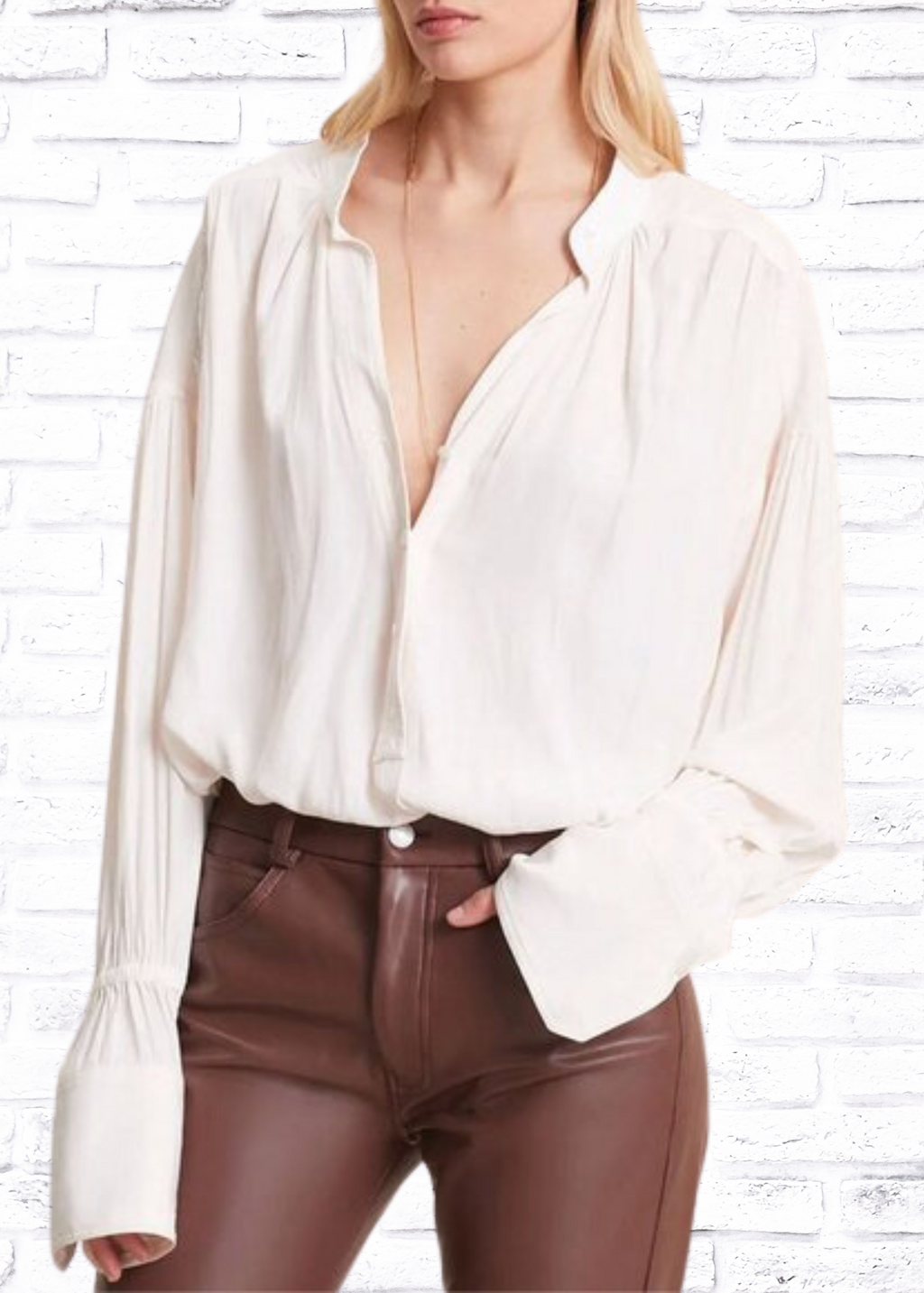 A.L.C. Baby Pink Paulina Top Blouse