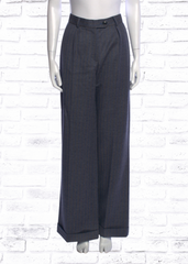 La Fetiche 'Malik' Wool Pinstripe Wide-Leg Trousers