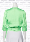 Essential Antwerp 'Wham' Green Wrap Top