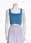 Reformation 'Sefina' Square Neckline Sleeveless Crop Top