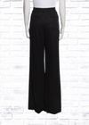 Diane Von Furstenberg Black Wool Wide-Leg Trousers