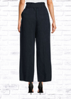 Veronica Beard 'Vitha' Navy Linen-Blend Paperbag Pant
