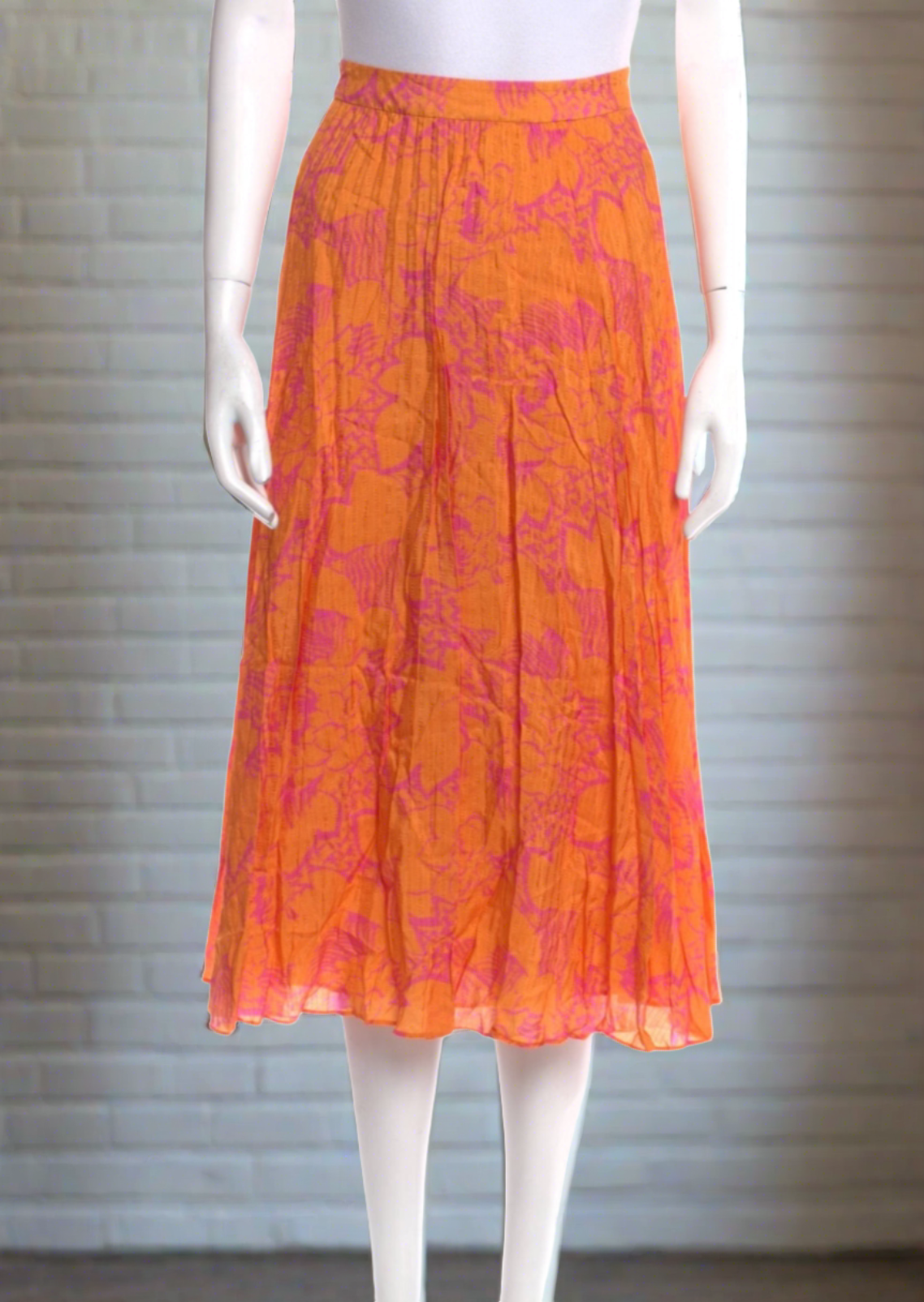 Tanya Taylor 'Jeana' Floral Silk-Blend Midi Skirt
