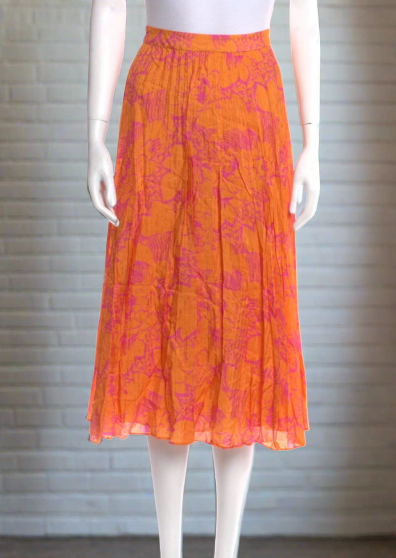 Tanya Taylor 'Jeana' Floral Silk-Blend Midi Skirt