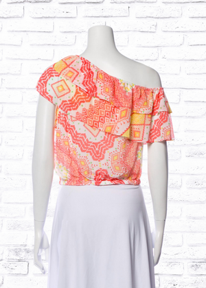 *FIRE SALE* Ramy Brook Off-the-Shoulder Ruffle Crop Top