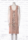 Christian Lacroix Vintage Wool-Silk Pleated Shift Dress