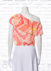 *FIRE SALE* Ramy Brook Off-the-Shoulder Ruffle Crop Top