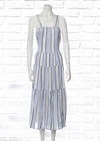 Lemlem 'Miriam' Cascade Striped Cotton Midi Dress