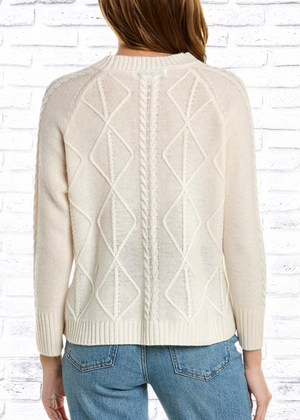 Scott & Scott London Cable-knit Merino Wool-Cashmere Blend Sweater