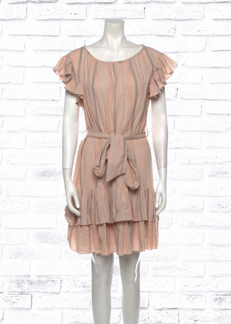 Rebecca Taylor Striped Mini Frock Dress